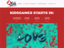 Tablet Screenshot of kidsgamesrockwall.com